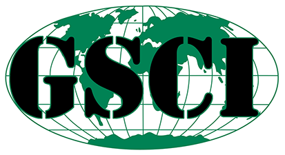 GSCI logo with green globe background and black bold letters GSCI