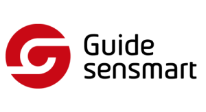 Guide Sensmart logo with red circular icon and black text Guide Sensmart